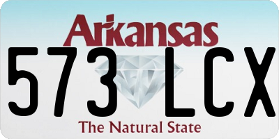 AR license plate 573LCX