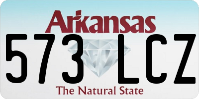 AR license plate 573LCZ