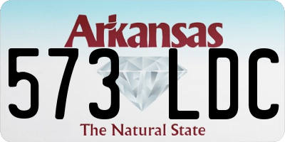 AR license plate 573LDC