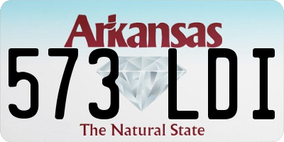 AR license plate 573LDI