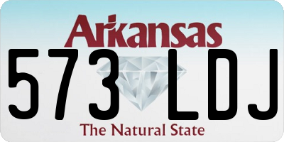 AR license plate 573LDJ