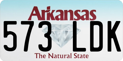 AR license plate 573LDK
