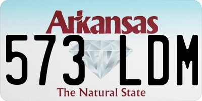 AR license plate 573LDM