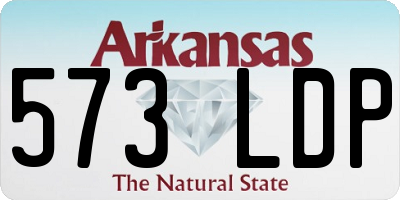 AR license plate 573LDP