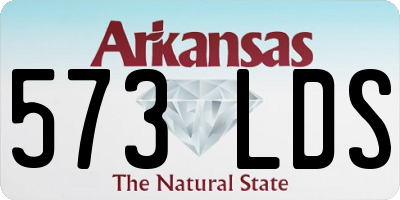 AR license plate 573LDS