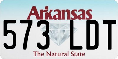 AR license plate 573LDT