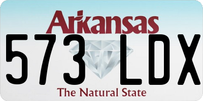 AR license plate 573LDX
