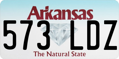 AR license plate 573LDZ