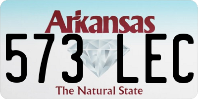 AR license plate 573LEC