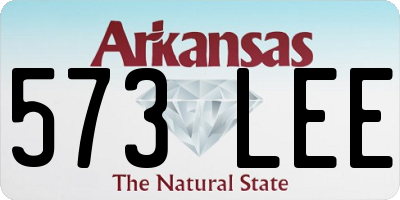 AR license plate 573LEE