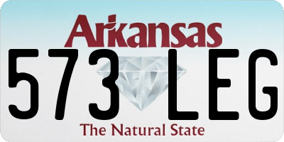 AR license plate 573LEG