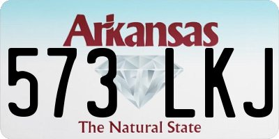 AR license plate 573LKJ