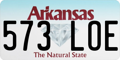 AR license plate 573LOE