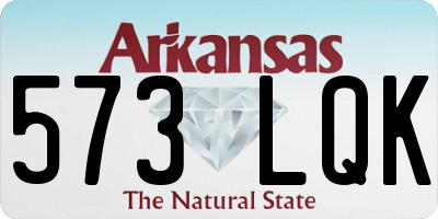 AR license plate 573LQK