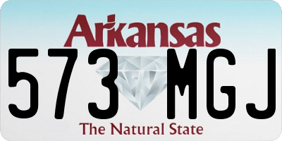 AR license plate 573MGJ