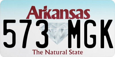 AR license plate 573MGK
