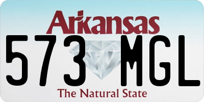 AR license plate 573MGL
