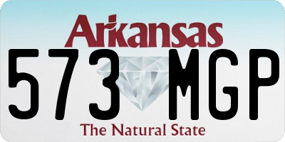AR license plate 573MGP