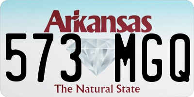 AR license plate 573MGQ