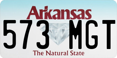 AR license plate 573MGT