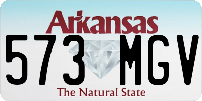 AR license plate 573MGV