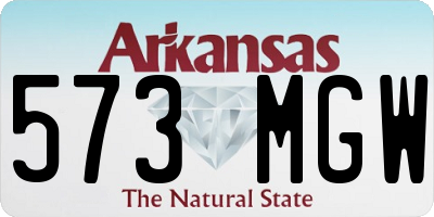 AR license plate 573MGW