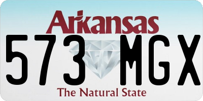 AR license plate 573MGX