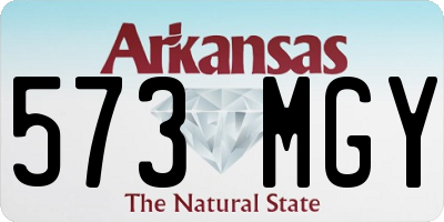 AR license plate 573MGY