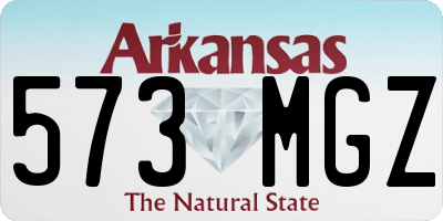 AR license plate 573MGZ