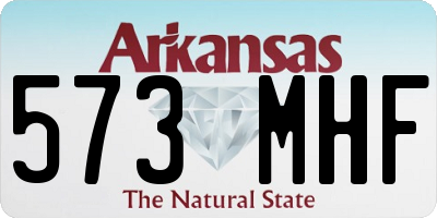 AR license plate 573MHF