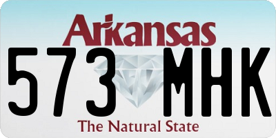 AR license plate 573MHK