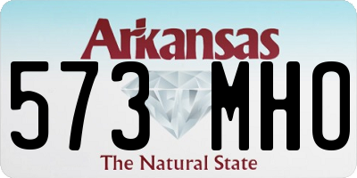 AR license plate 573MHO