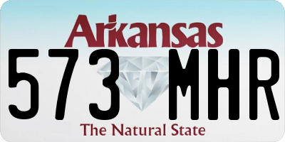 AR license plate 573MHR