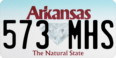 AR license plate 573MHS