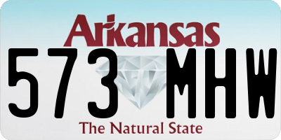 AR license plate 573MHW