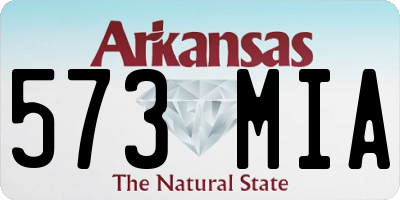 AR license plate 573MIA
