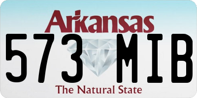 AR license plate 573MIB