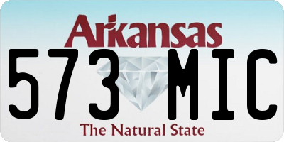 AR license plate 573MIC