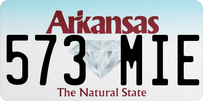 AR license plate 573MIE