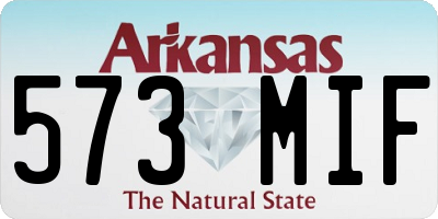 AR license plate 573MIF