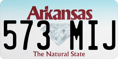 AR license plate 573MIJ