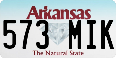 AR license plate 573MIK