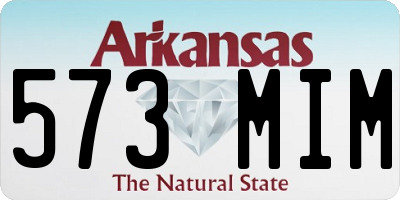AR license plate 573MIM