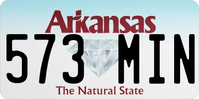 AR license plate 573MIN