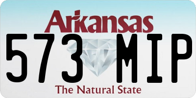 AR license plate 573MIP