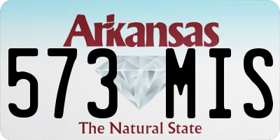 AR license plate 573MIS