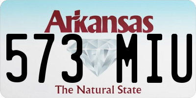 AR license plate 573MIU