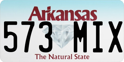 AR license plate 573MIX