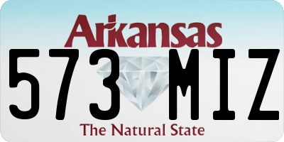 AR license plate 573MIZ