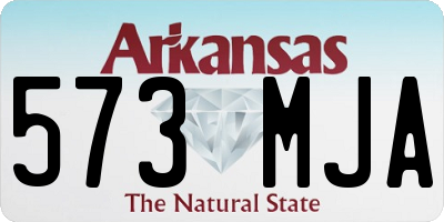 AR license plate 573MJA